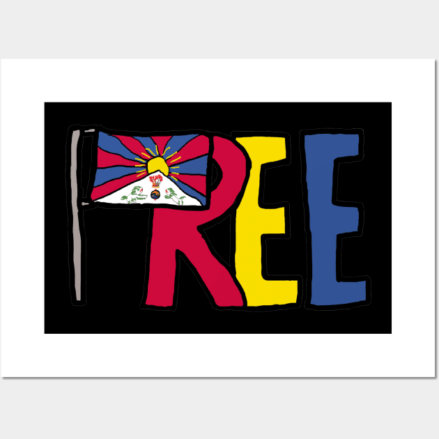 Free Tibet Wall Art by Mark Ewbie